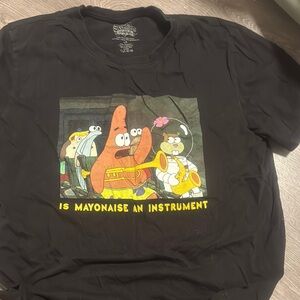 SpongeBob SquarePants Black Graphic Tee